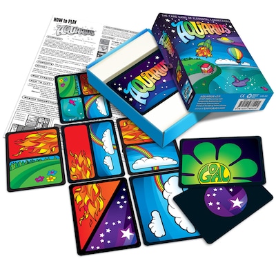 Looney Labs Aquarius Card Game, STEM, Grade PK+ (LLB002)