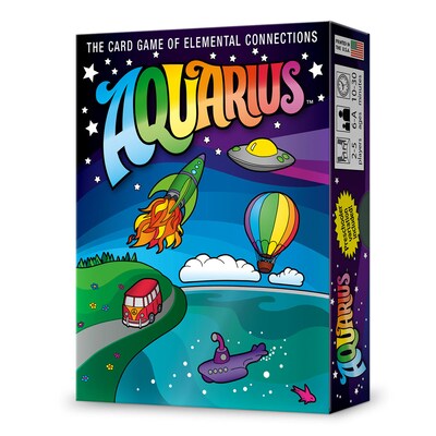Looney Labs Aquarius Card Game, STEM, Grade PK+ (LLB002)