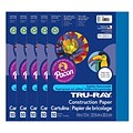 Tru-Ray 9 x 12 Construction Paper, Blue, 50 Sheets/Pack, 5 Packs/Bundle (PAC103022-5)