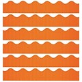 Bordette 50 x 2-1/4 Scalloped Border, Orange, 6 Rolls (PAC37106-6)