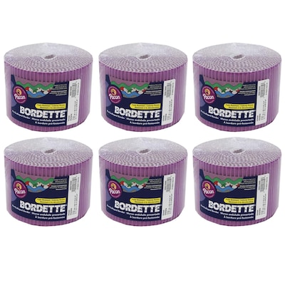 Bordette 50 x 2-1/4 Scalloped Border, Violet, 6 Rolls (PAC37336-6)