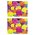 Creativity Street Pom Pons, Hot Colors, Assorted Sizes, 100 Per Pack, 2 Packs (PACAC811202-2)
