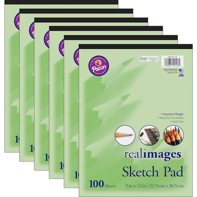 Pacon 9 x 12 Sketch Pad, 6/Bundle (PACMMK50146-6)