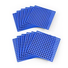 Plus-Plus Baseplates Classroom Pack, Blue, Set of 12 (PLL03392)