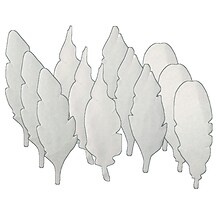 Roylco Color Diffusing Paper Feathers, Up to 8cm x 23cm, White, 80 Per Pack, 3 Packs (R-24916-3)