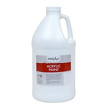 Handy Art Acrylic Paint Half Gallon, Titanium White (RPC102000)