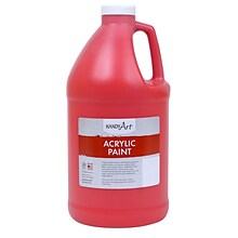 Handy Art Acrylic Paint Half Gallon, Brite Red (RPC102040)