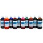 Handy Art Washable Liquid Watercolors, 8 oz. Bottles, Assorted Colors, 10-Color Basic Kit (RPC882275)