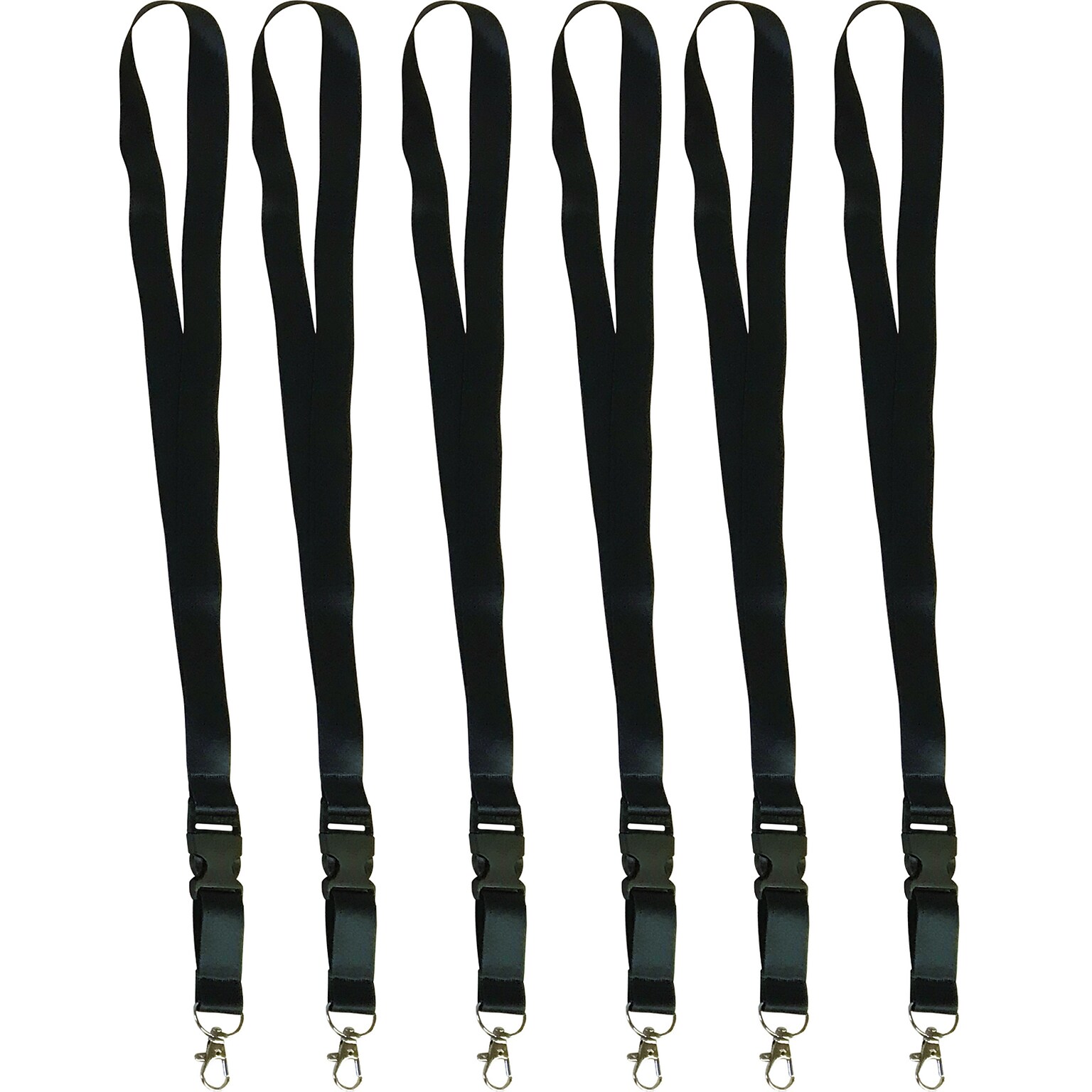 Teacher Created Resources Black Lanyard, 21.75 x 0.75, Pack of 6 (TCR20357-6)