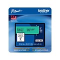 Brother P-touch TZe-751CS Laminated Label Maker Tape, 1 x 26-2/10, Black on Green (TZe-751CS)