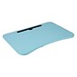 Mind Reader 23" x 15.25" Stainless Steel/Plastic Lap Desk, Blue (LBSTUDY-BLU)