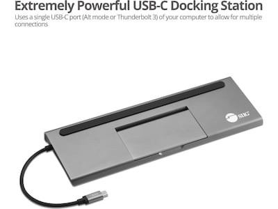 SIIG MST Video Docking Station with PD, Windows (JU-DK0E11-S1)