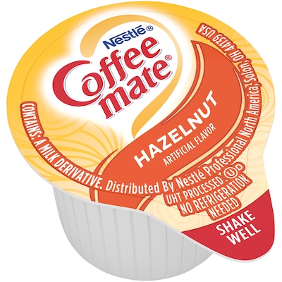 Coffee mate Hazelnut Liquid Creamer, 0.38 oz., 180/Carton (NES35080)