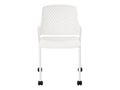 Safco Next Polypropylene Office Chair, White, 4/Carton (4314WH)