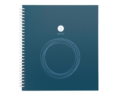 Rocketbook Wave 1-Subject Smart Notebook, 8.5" x 9.5", Dotted, 40 Sheets, Blue (WAV-S-K-A)