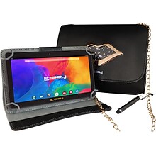 Linsay 7 Tablet with Stylus, Case, and Handbag, 2GB RAM, 64GB Storage, Android 13, Black (F7UHDBLAC