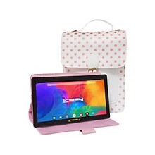 Linsay 7 Tablet with Stylus, Case, and Handbag, 2GB RAM, 64GB Storage, Android 13, Sweet Pink (F7UH