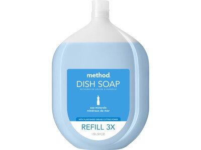 Method Liquid Dish Soap Refill, Sea Mineral, 54 oz. (10574)