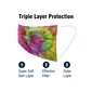 WeCare 3-ply Disposable Face Masks, Kids, Assorted Wacky Tie-Dye Designs, 50/Box (WMN100093)