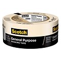 Scotch® General Purpose Masking Tape, Tan, 1.88 in x 60.1 yd (2050-48MP)