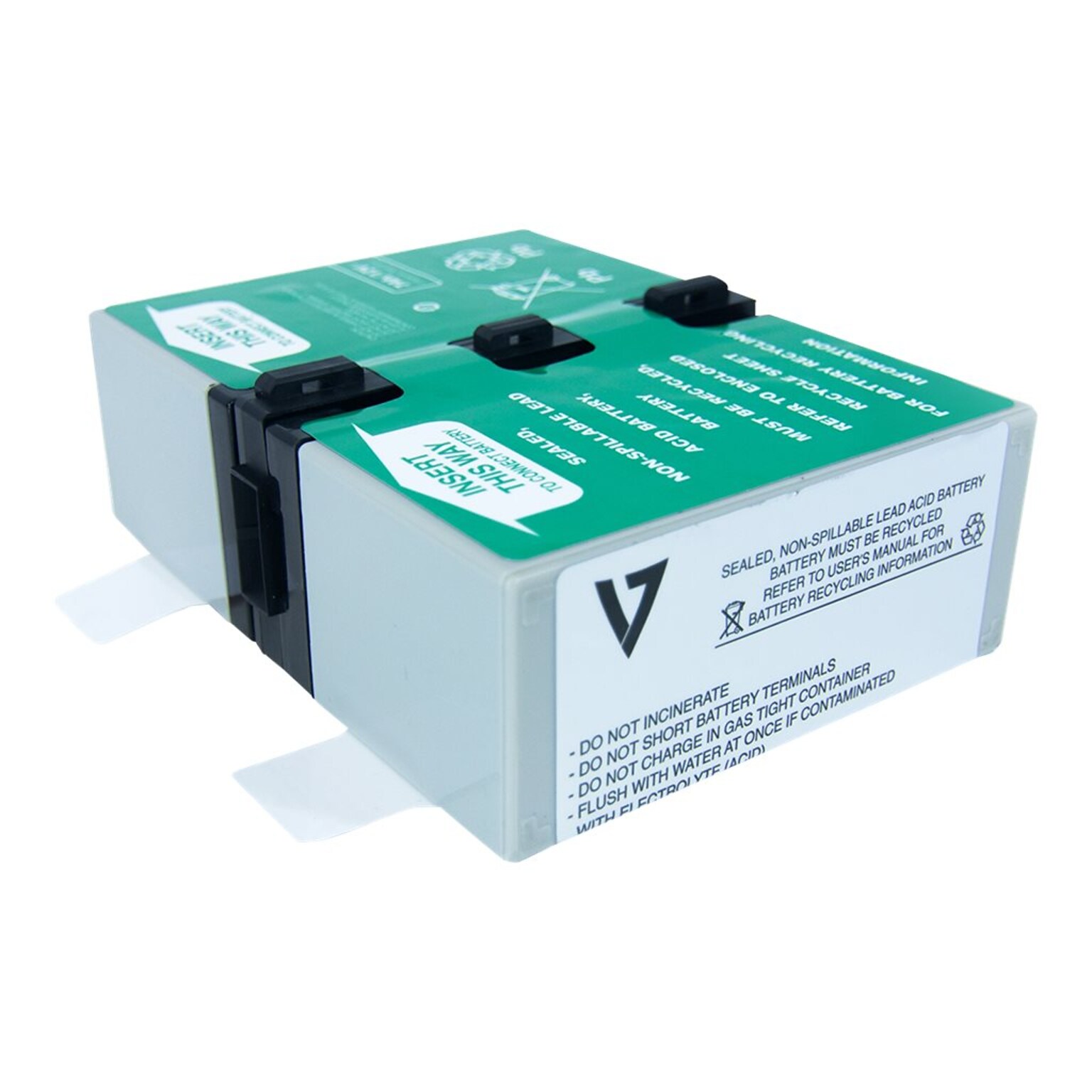 V7 UPS Battery, Black/Green/White  (APCRBC123-V7)