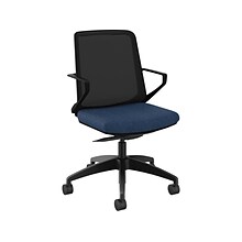 HON Cliq Polyester Swivel Task Chair, Black/Apex Navy (HONCLQIMAPX13T)