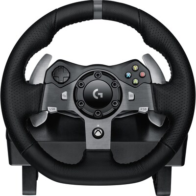 Logitech G G920 Driving Force 941-000121 Gaming Steering Wheel Xbox One & PC, Cable, Black