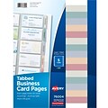 Avery Binder Pockets, 3-Hole Punched, Clear, 5/Pack (76004)
