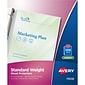 Avery Standard Weight Sheet Protectors, 8-1/2" x 11", Semi-Clear, 100/Box (75536)