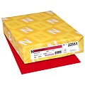 Astrobrights 30% Recycled Colored Paper, 24 lbs., 8.5 x 11, Re-Entry Red, 500 Sheets/Ream, 10 Ream