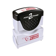 Accu-Stamp 2 Pre-Inked Stamp, Return to Sender, Red Ink (035631)