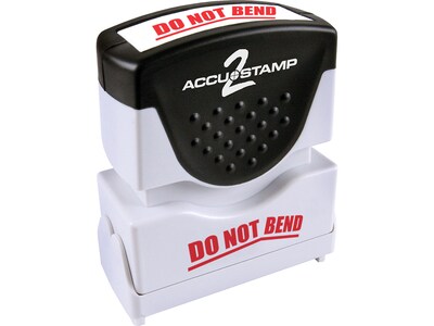 Accu-Stamp 2 Pre-Inked Stamp, Do Not Bend, Red Ink (035633)