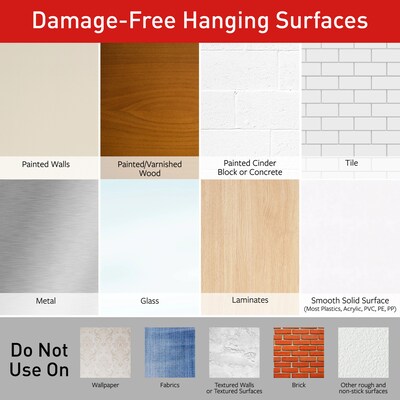 Command Poster Strips, White, Damage Free Hanging of Dorm Room Posters, 128 Strips, 256 Command Strips (17024S256NA)