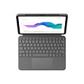 Logitech Combo Touch, Woven Fabric Keyboard Folio for 11 iPad Pro, Oxford Gray (920-010095)