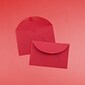 JAM Paper® 3Drug Mini Premium Colored Envelopes, 2.3125 x 3.625, Red Recycled, 25/Pack (155031)