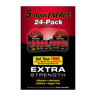 5 Hour Energy Extra Strength Berry , 1.93 oz, 2 12-Packs