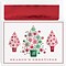 Great Papers! Holiday Greeting Cards, Snowflake Tree Trio, 7.875 x 5.625, 16/Pack (904000)
