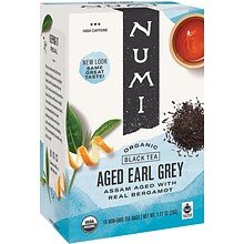 Numi Aged Earl Grey Tea Bags, 18/Box (10170)