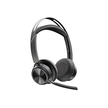 Plantronics Voyager Focus 2 Noise Canceling Bluetooth On Ear Phone & Computer Headset, Black (214432