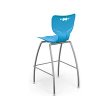 MooreCo Hierarchy Polypropylene Kids Stool, Blue (53221BlueNACH)