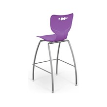 MooreCo Hierarchy Polypropylene Kids Stool, Purple (53221PurpNACH)