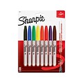 Sharpie Permanent Markers, Fine Tip, Assorted Colors, 8/Pack (30217)