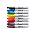 Sharpie Permanent Markers, Fine Tip, Assorted Colors, 8/Pack (30217)