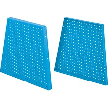 MooreCo Hierarchy 22 Peg Side Panel, Blue, 2/Pack (52990-Blue)