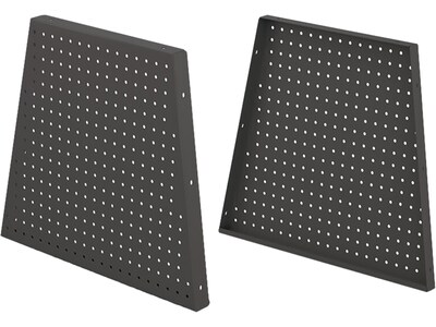 MooreCo Hierarchy 22 Peg Side Panel, Black, 2/Pack (52990-Black)