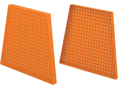 MooreCo Hierarchy 22 Peg Side Panel, Orange, 2/Pack (52990-Orange)