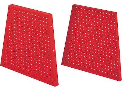 MooreCo Hierarchy 22 Peg Side Panel, Red, 2/Pack (52990-Red)