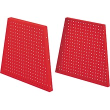 MooreCo Hierarchy 22 Peg Side Panel, Red, 2/Pack (52990-Red)