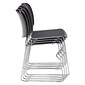 NPS 8500 Series Hi-Tech Ultra-Compact Plastic Seat/Back Stack Chair, Gunmetal/Chrome, 4 Pack (8502/4)