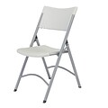 NPS 600 Series Blow Molded Folding Chairs, Speckled Gray/Textured Gray, 100 Pack (602/100)